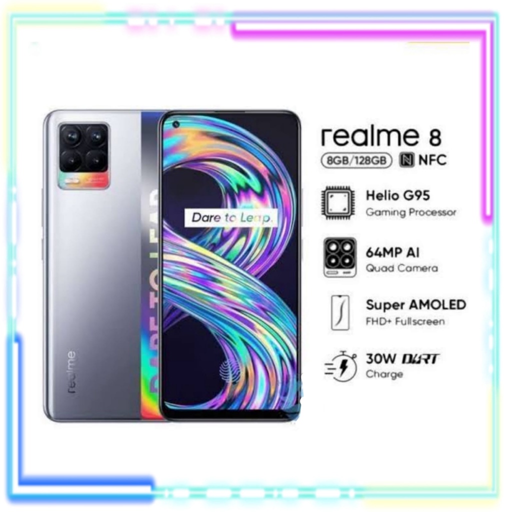 REALME 8 NFC 8/128 & REALME 8i 6/128 NEW GARANSI RESMI REALME-1