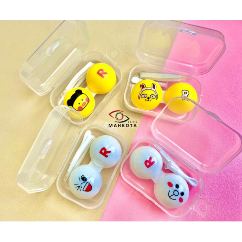 TEMPAT SOFTLENS MINI ANIMAL + CAPITAN / KOTAK LENSA