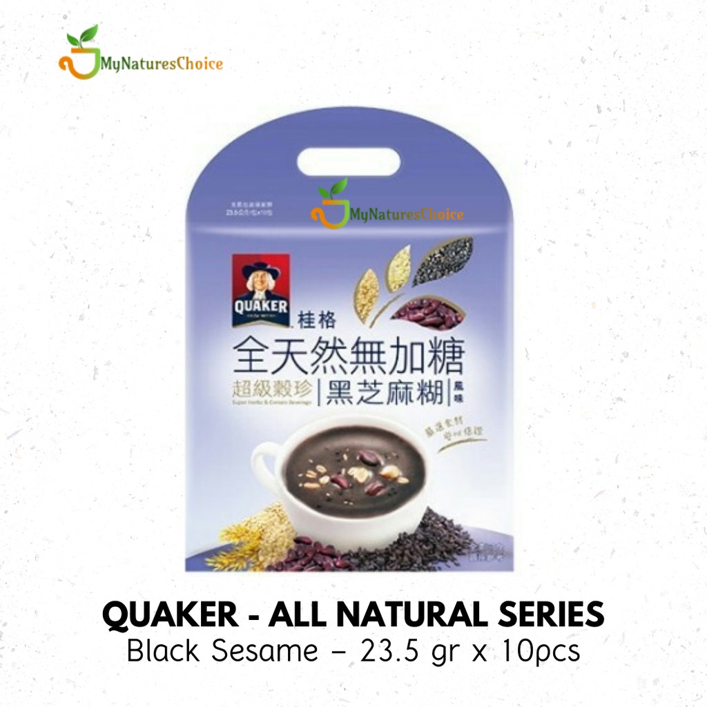 Quaker Oats All Natural - Black Sesame (23.5 x 10) - Import Taiwan