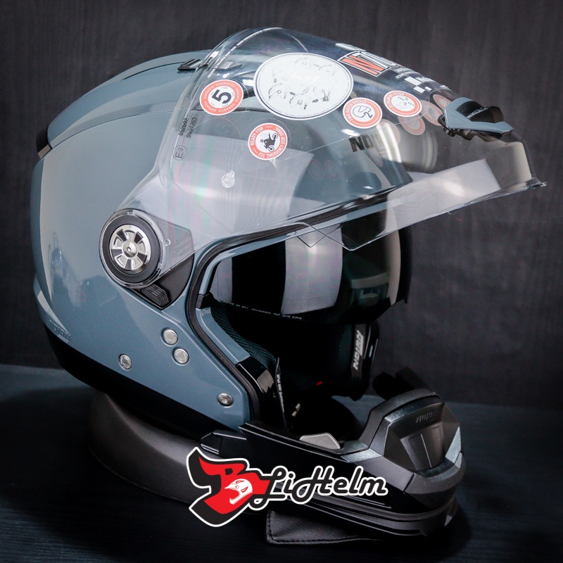 Jual NOLAN HELM N70 2 GT CLASSIC NCOM 008 SLATE GREY N702 GT