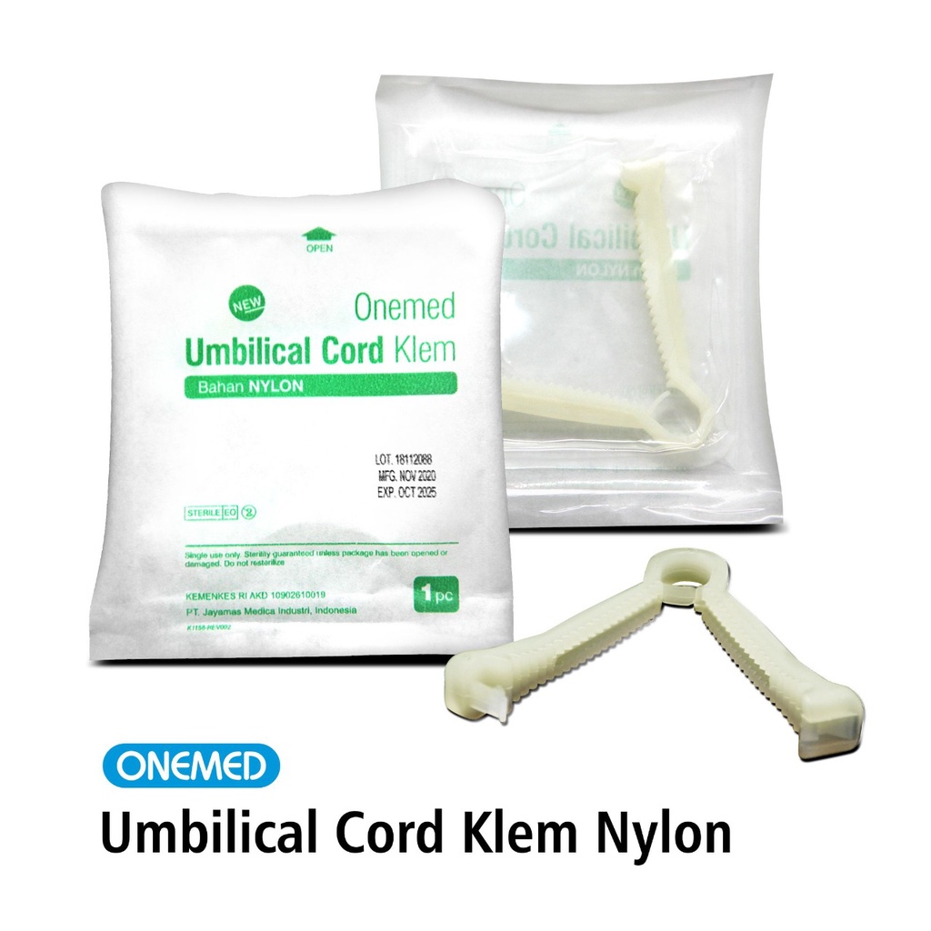 Klem Tali Pusar Umbilical Cord Nilon OneMed Pcs