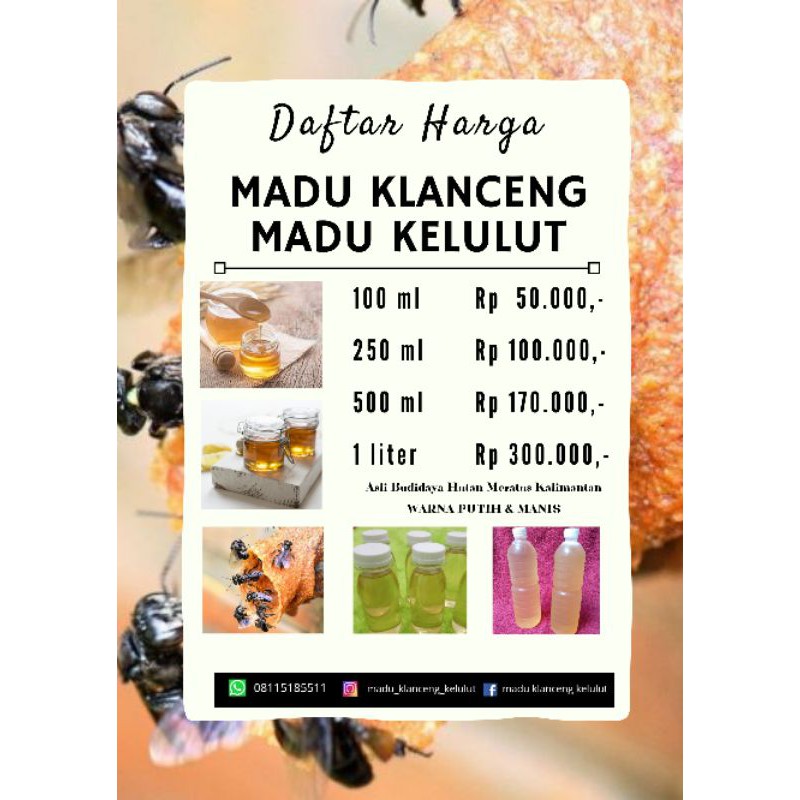 

Madu Asli Hutan Meratus Kalimantan