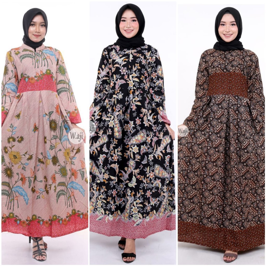 Grosir Gamis Batik Manggar,padi,sekar,cantik,kubis,kipas,daun,kupu jppG3WUe9EqJ5z