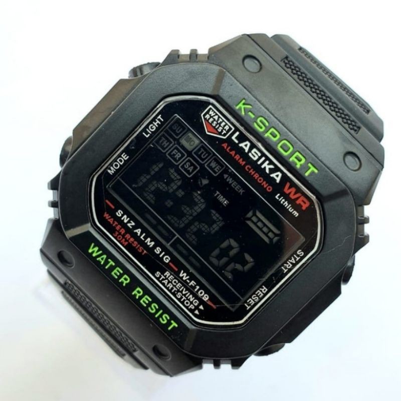 Jam tangan digital LASIKA persegi anti air
