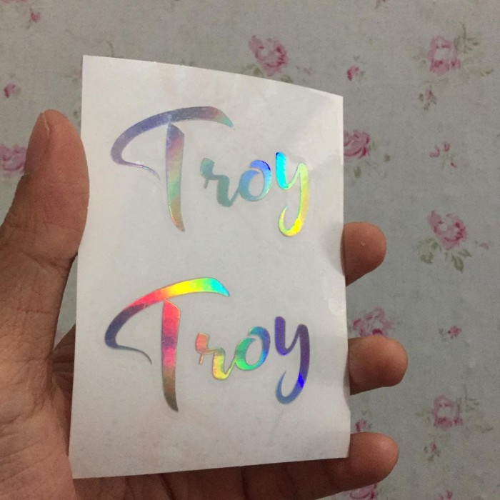 NEW READY STOCK  CUTTING STICKER FRAME SEPEDA ELEMENT LOGO TROY DESTROYERS HOLOGRAM