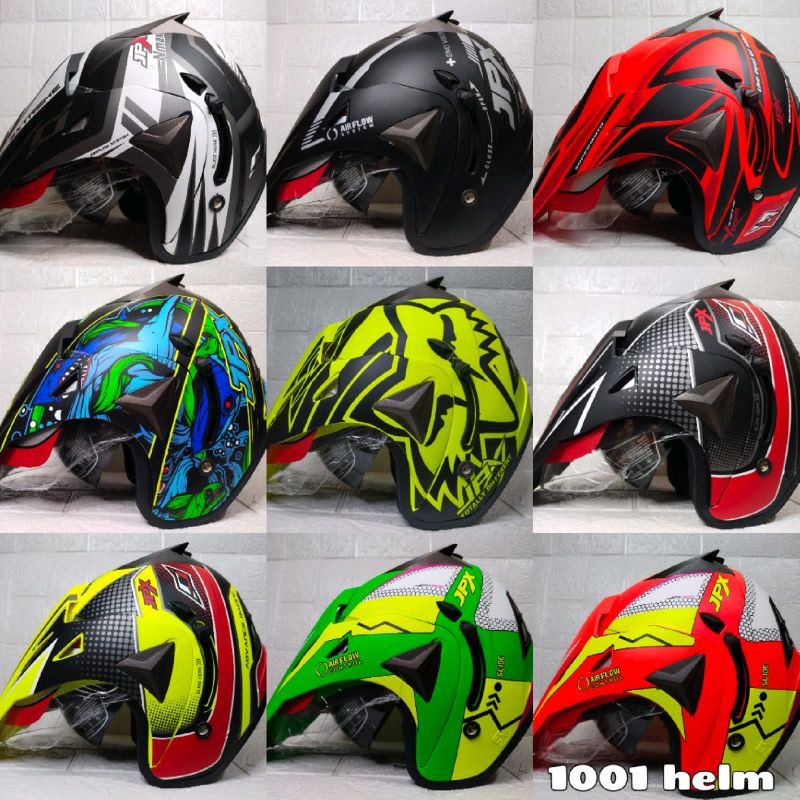 HELM JPX SUPER MOTO / SEMI CROSS MOTIP/ HELM SEMI CROS MOTIF CERAH/ HELM JPX SEMI CROS MOTIP DOP