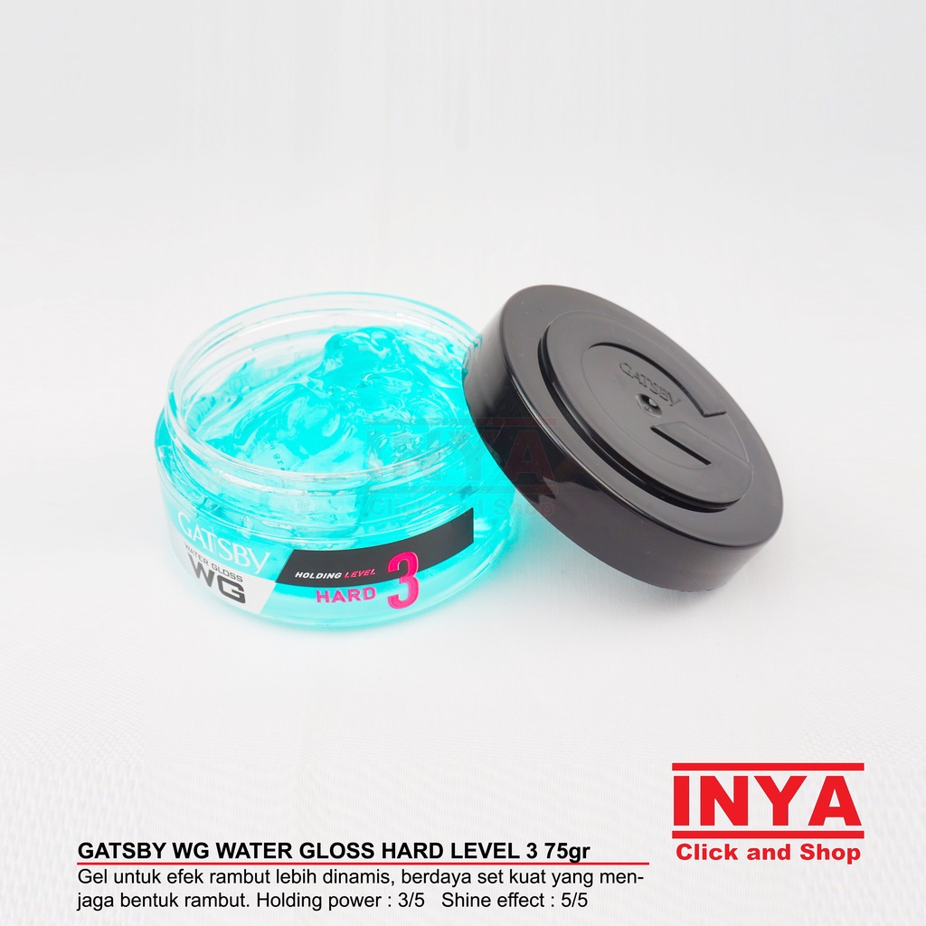 GATSBY WG WATER GLOSS HARD LEVEL 3 HAIR GEL 75gr