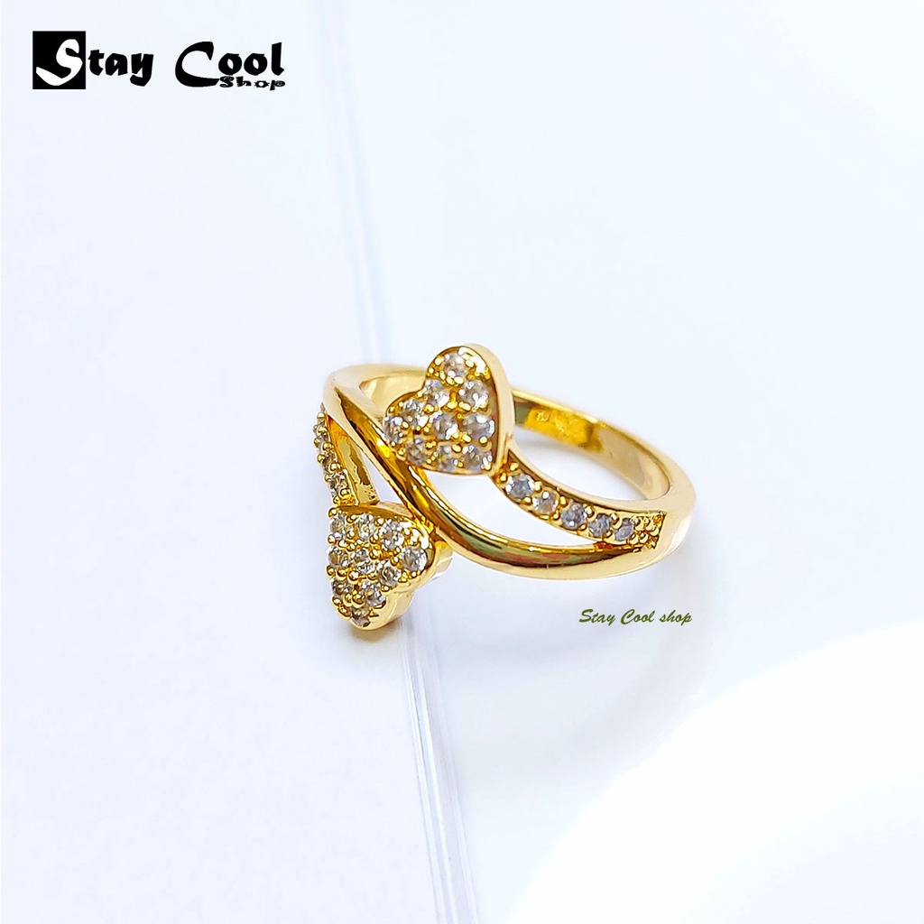 Cincin Wanita Mewah Anti Karat dan Luntur Model Terbaru 2021 / Cincin Wanita Korea Elegant bisa cod