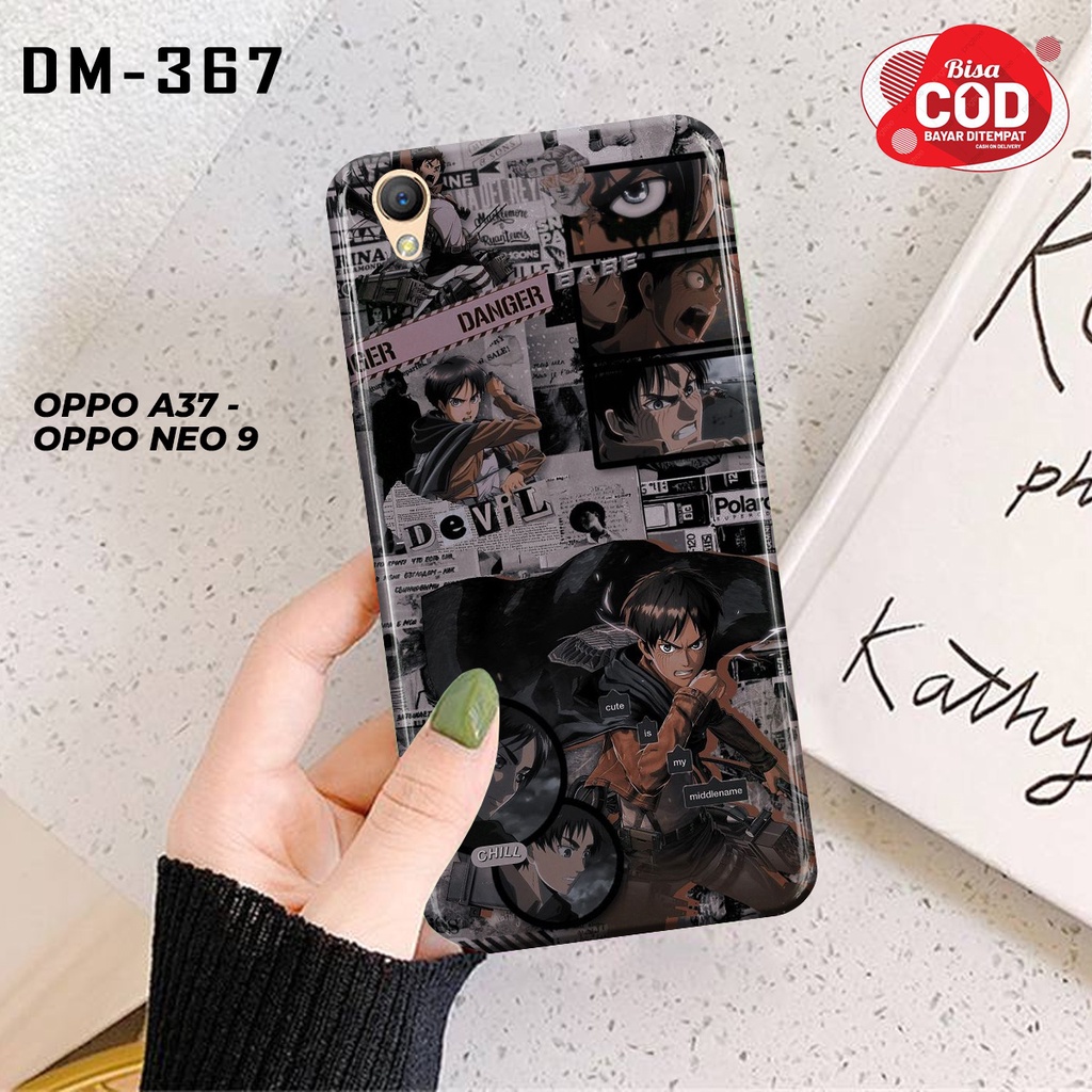 CASE Oppo A37/ Neo 9 - [DM367] - "Eren Jaeger Anime" - Hardcase 3D Fullprint Doff - Fashion Case Han