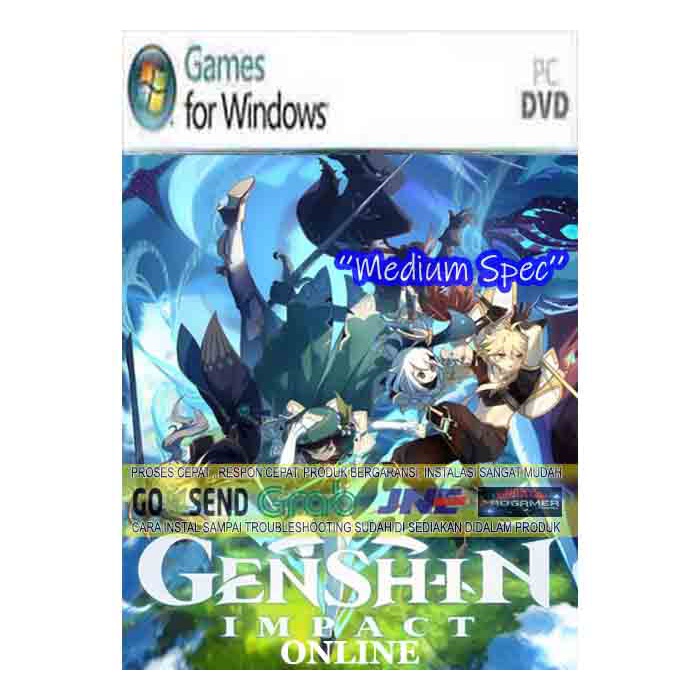 GENSHIN IMPACT ONLINE - CD - DVD - PC GAME - GAME PC LAPTOP
