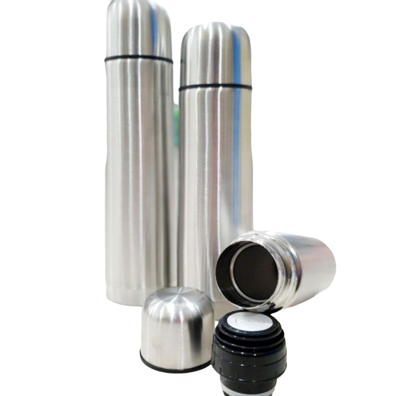 [DEASTORE] TERMOS AIR STAINLESS 500 ML &amp; 1 L / THERMOS AIR PANAS - DINGIN / TERMOS KAPSUL BONUS SARUNG BOTOL