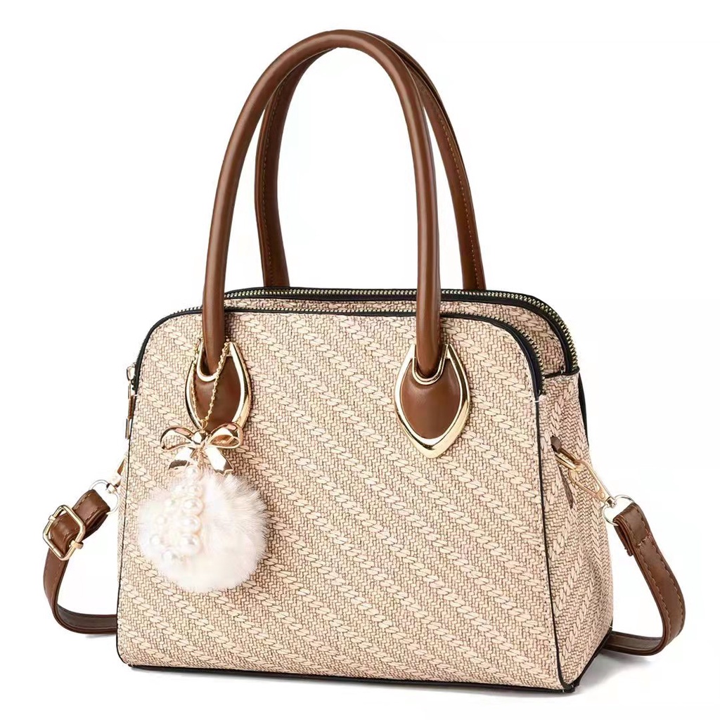 BJ43524 - BLACK/BROWN/COFFEE/KHAKI - TAS WANITA FASHION IMPORT MODIS ELEGAN TERMURAH TERLARIS TERBARU BAGSTORE JAKARTA TAS BATAM BQ3524