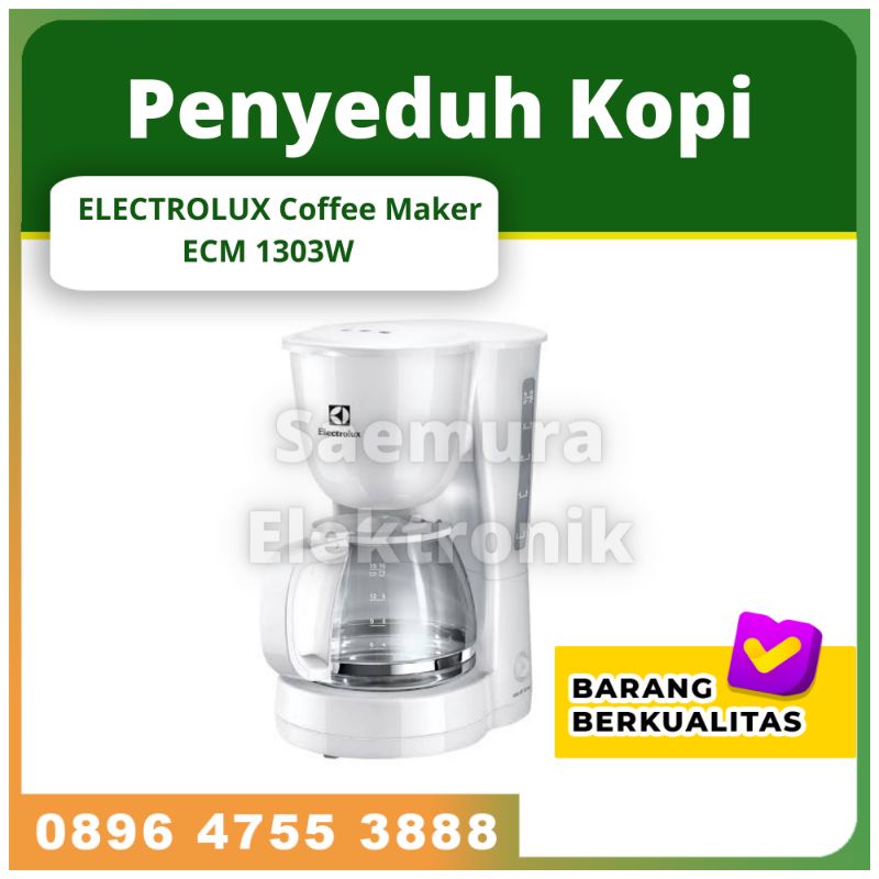 Penyeduh Kopi ELECTROLUX Coffee Maker ECM 1303W + free Bubblewrap