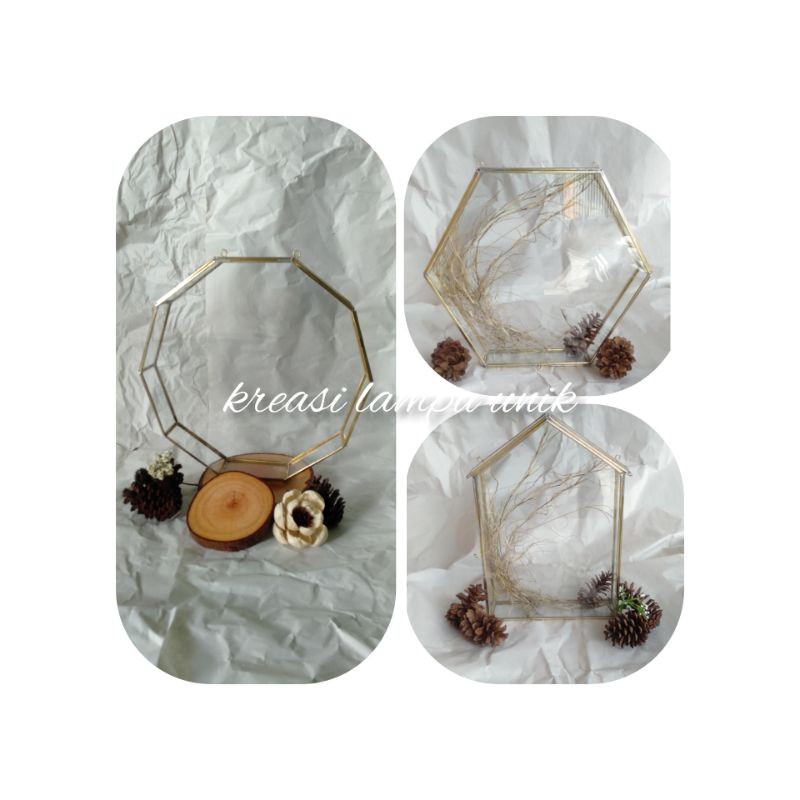 FRAME MAHAR / KOTAK MAHAR /TERRARIUM /KOTAK SESERAHAN /KOTAK CINCIN KLU 13