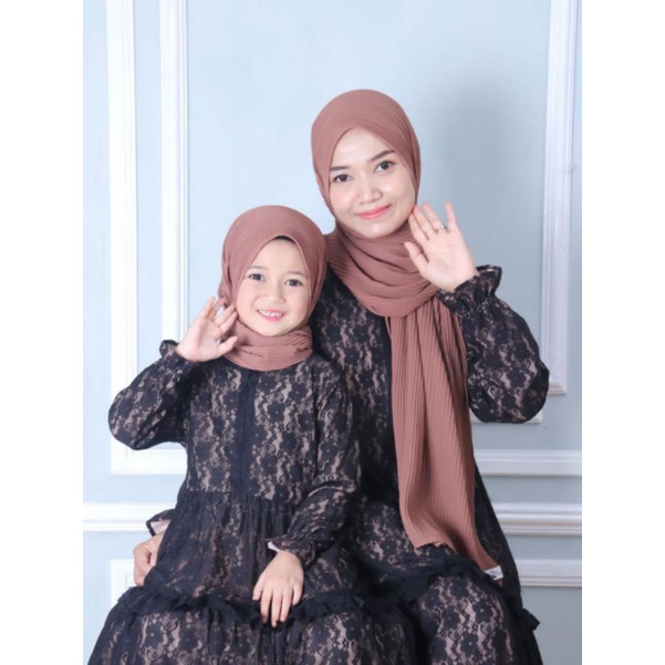 Afsheenstore  - Plisket Jilbab Anak Dan Momy