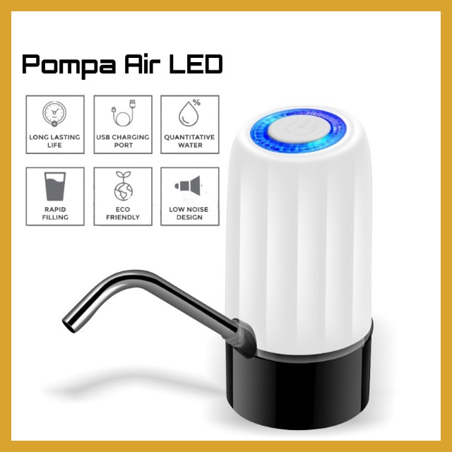 Pompa Galon Elektrik Portable Dispenser Pompa Air Galon Elektrik Pompa Galon Rechargable Electric Water Dispenser Pump With Micro USB Cable Goshop88