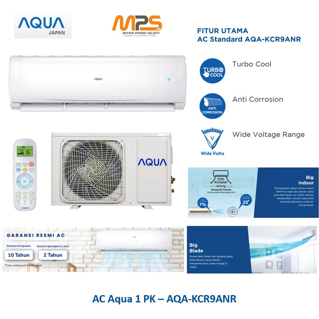 AC Aqua 1 PK - AQA-KCR9FQAL/ANR - UNIT ONLY
