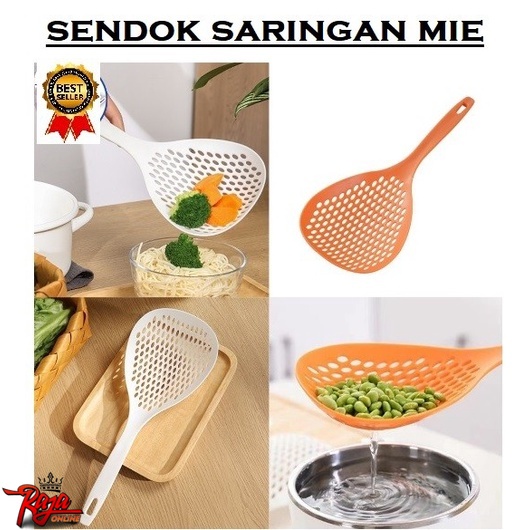 H113 - SENDOK SEKOP SARINGAN SOP - PERLENGKAPAN DAPUR SENDOK MIE RAMEN