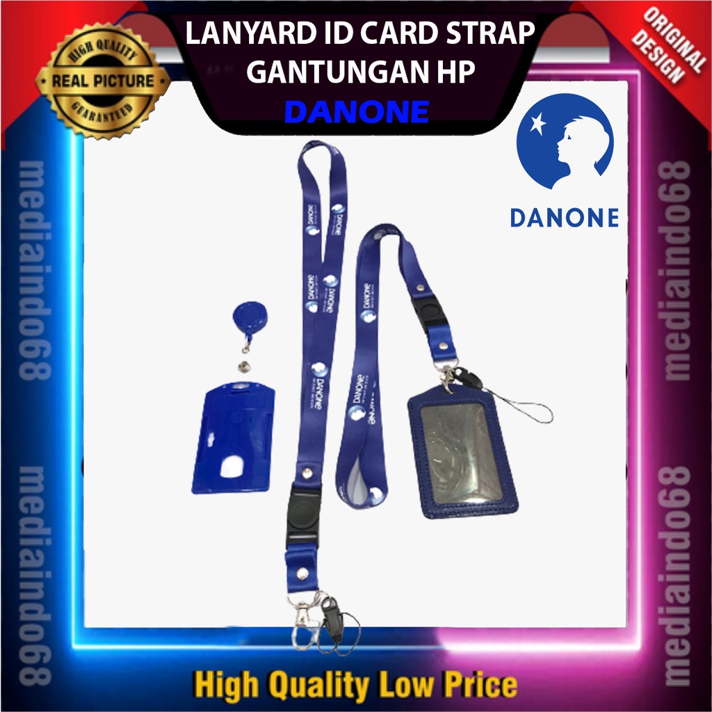 

LANYARD ID CARD STRAP GANTUNGAN HP DANONE