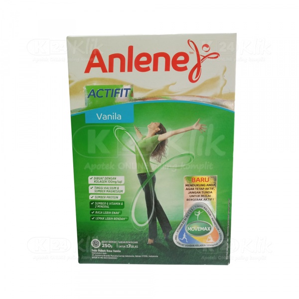 

ANLENE ACTIFIT VANILA 250G / SUSU TERMURAH