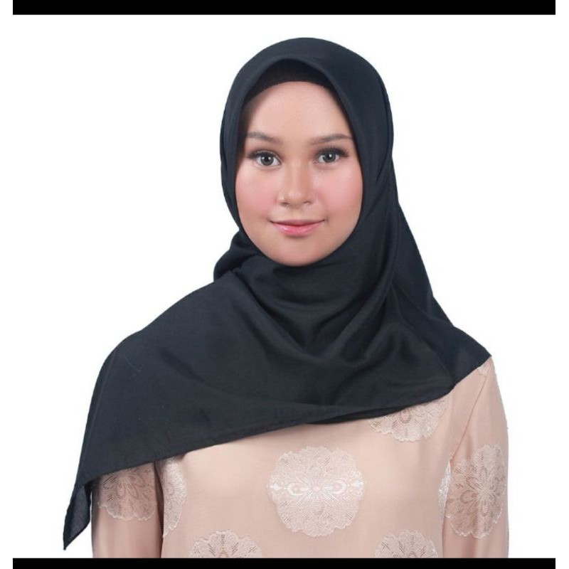 Angelica Scarf Polos Zoya ( ready hitam, coffe late, ice grey )