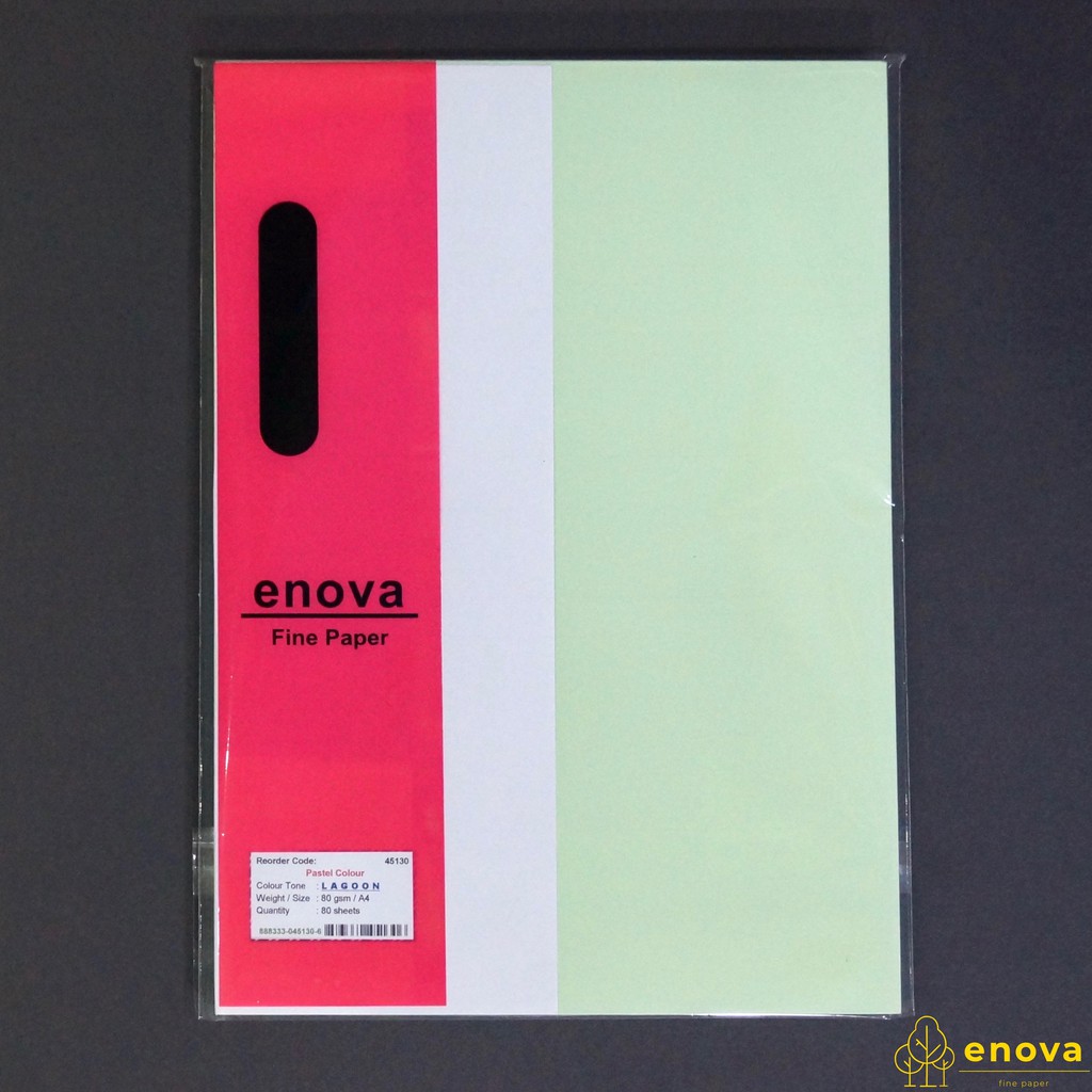 

Fancy Art Paper ENOVA | Pastel Lagoon | A4 80GSM (Pastel Hijau)