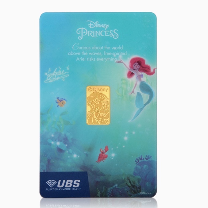 DISNEY PRINCESS ARIEL UBS GOLD