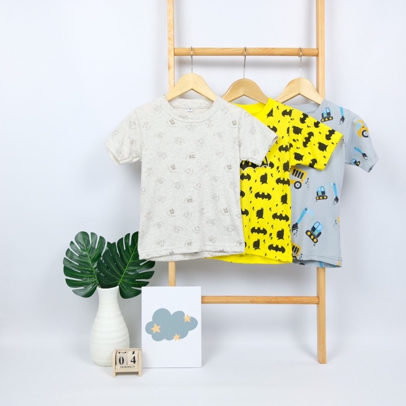 Kaos Anak Unisex Printed Motif T-shirt 1-6 Year