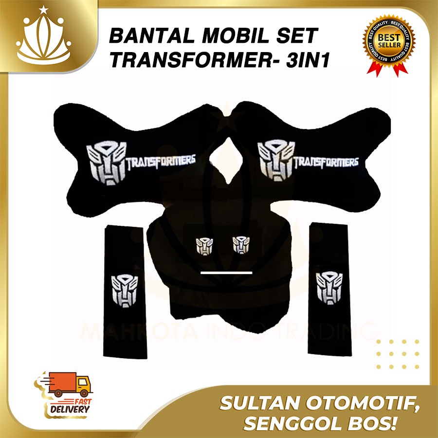 Bantal Mobil 3in1 Transformers Autobot / Bantal 3 in 1 Transformer