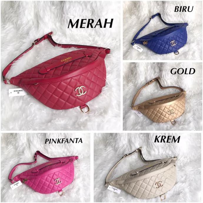 Tas Pinggang Wanita Waist Bag Chanel Batam Import Bumbag Beltbag I1873