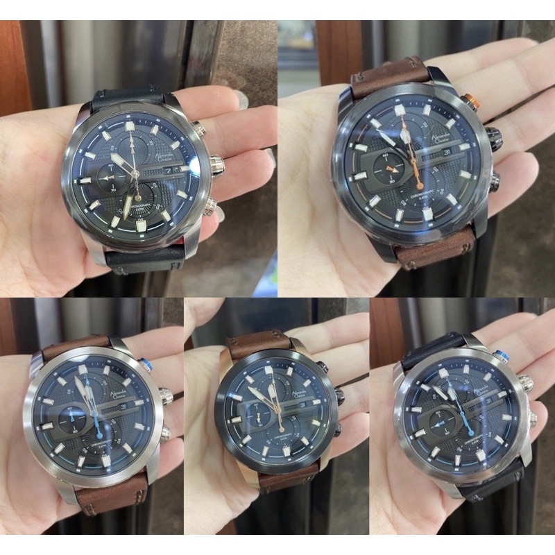 JAM TANGAN PRIA ALEXANDRE CHRISTIE Kulit Leather AC6562 AC 6562 MC