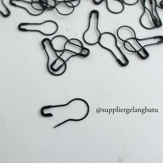 spacer Kait bohlam / kokot bohlam 18mm BLACK bahan ujung tali masker