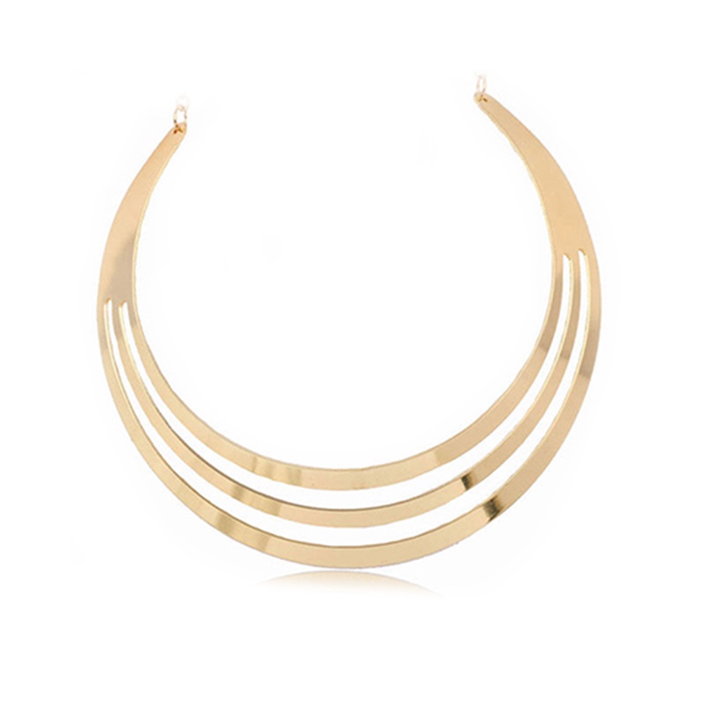 Hu Hu Hu Hu Hu Alat Bantu Pasang Kacamata♡ Kalung Choker Rantai Bentuk Setengah Lingkaran Bahan Alloy Gaya Punk Untuk Wanita