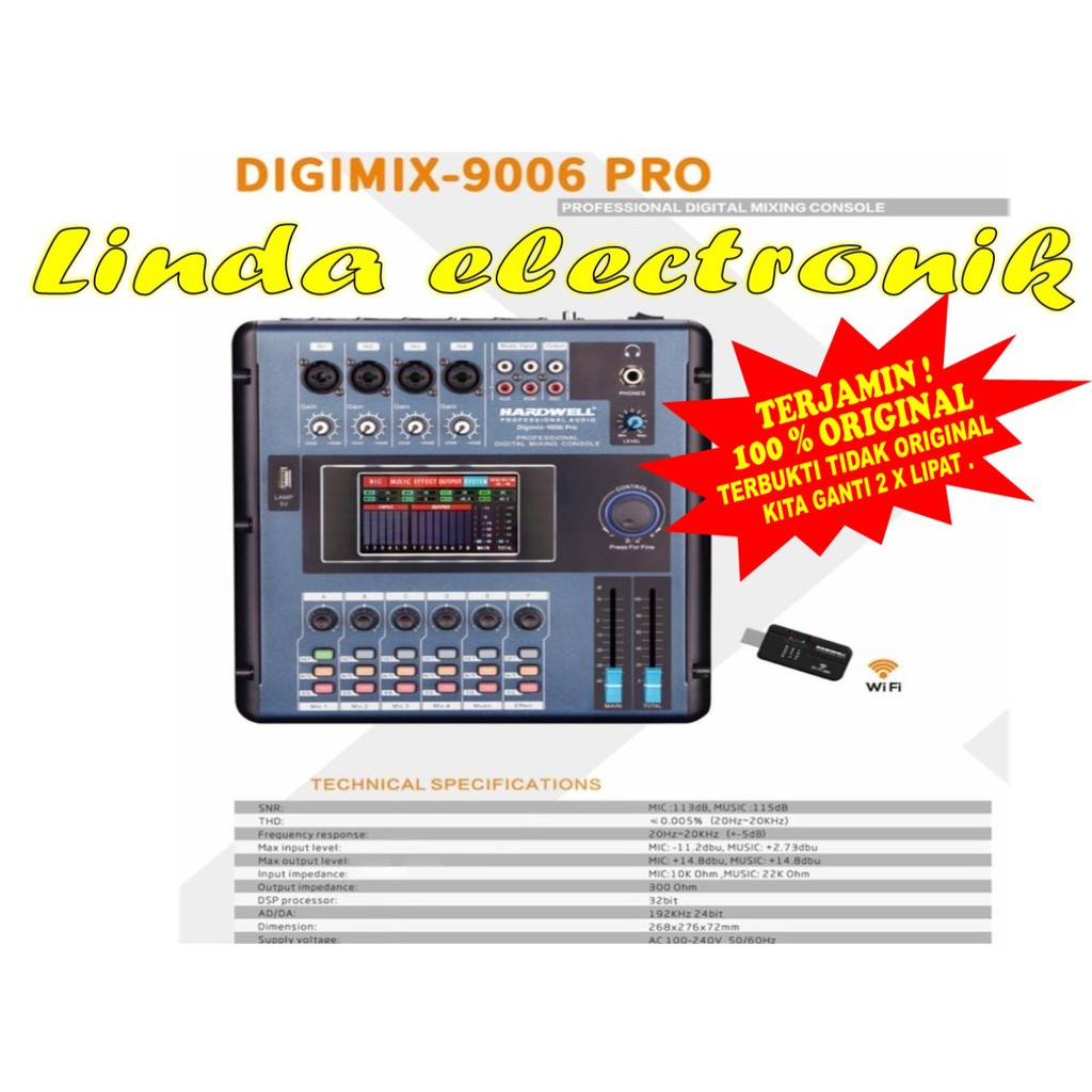 Mixer Digital Hardwell Digimix 9006 Pro Original Digital Mixer