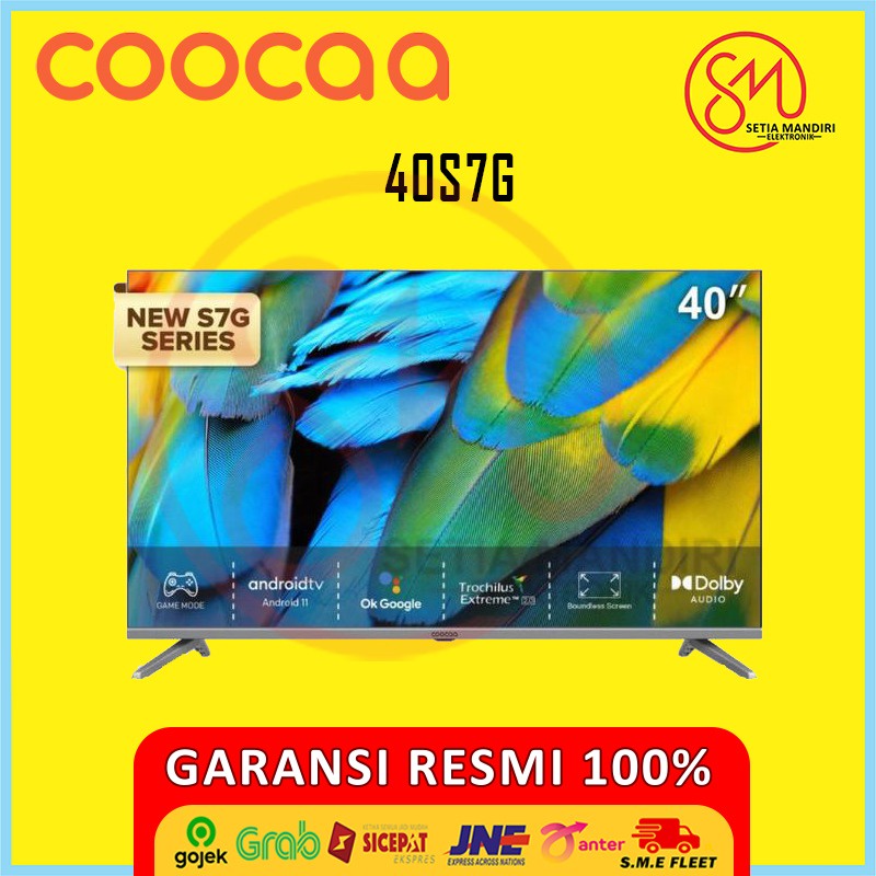 COOCAA 40S7G LED TV 40 Inch HDR Smart Android Digital WiFi Dolby Audio