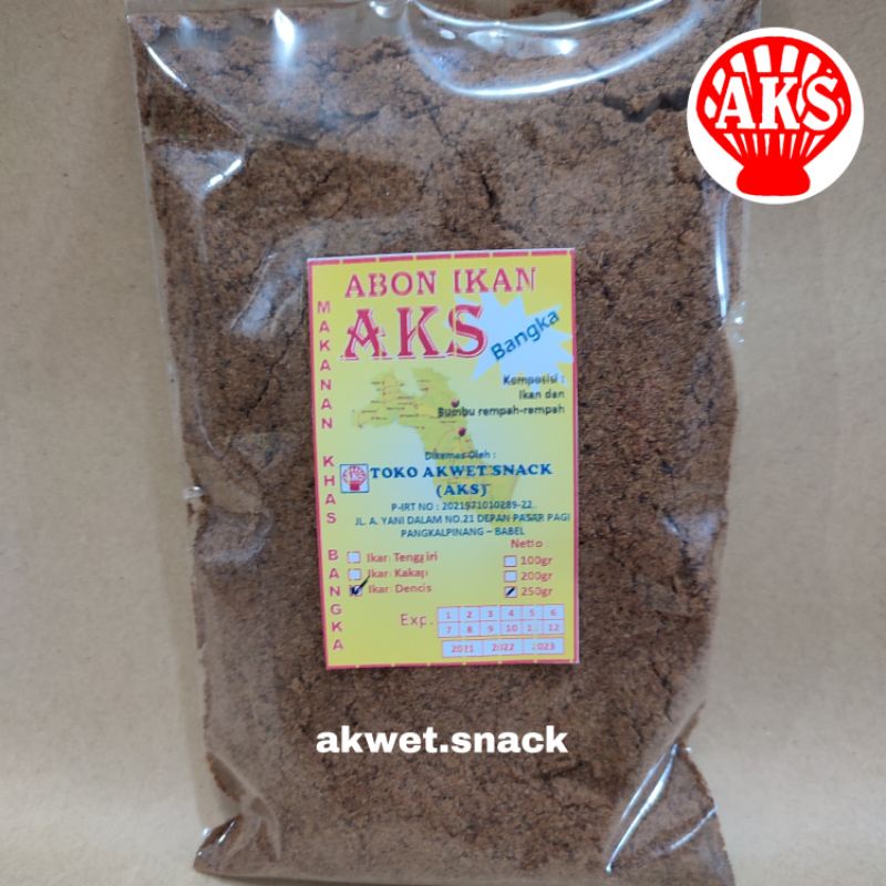 

Abon rasa Ikan Dencis 250 gr Makanan Khas Bangka