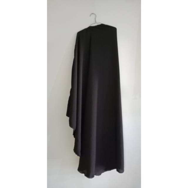 KHIMAR SYARI JUMBO HITAM NON PET
