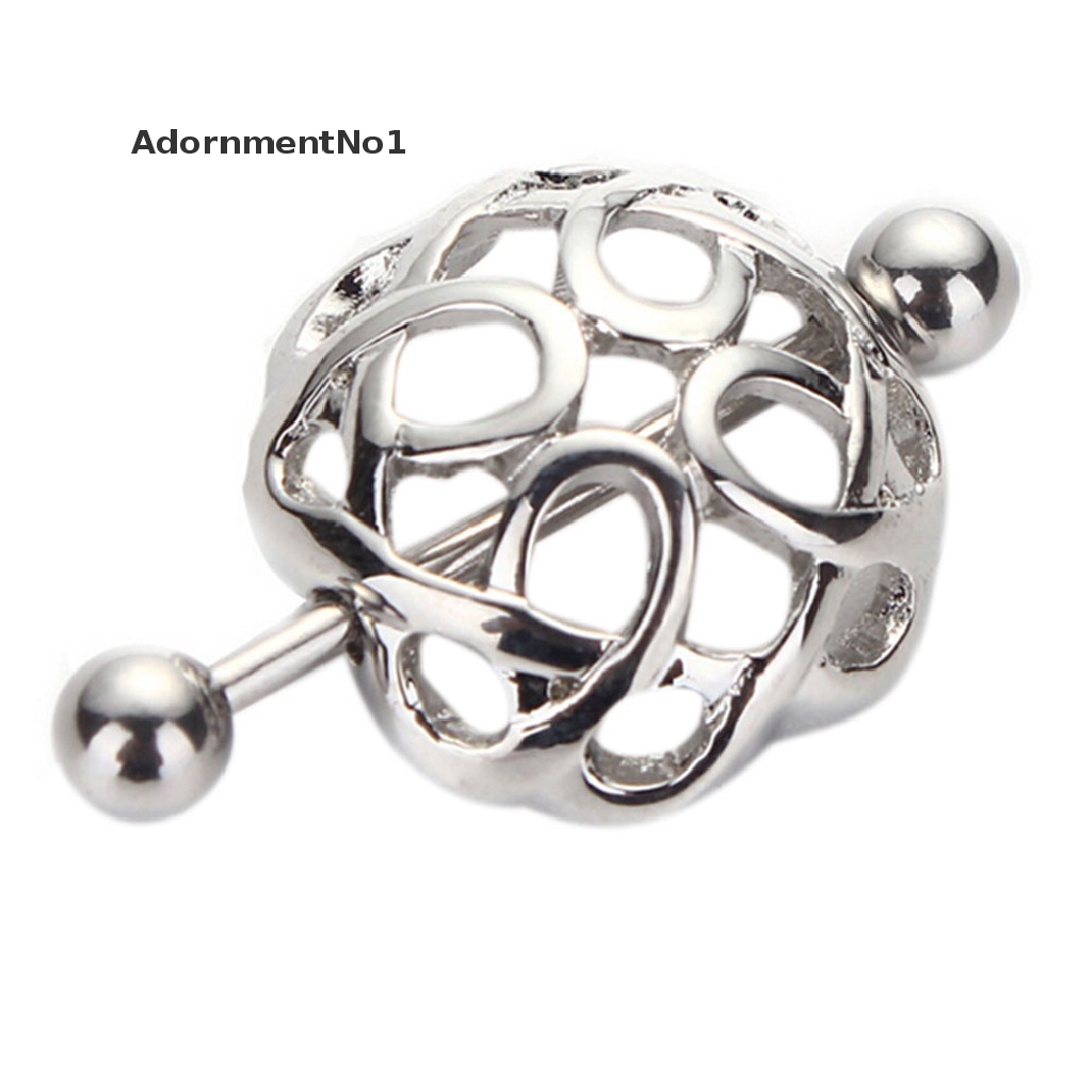 (AdornmentNo1) Anting Tindik Puting Bahan Surgical Steel Untuk Wanita