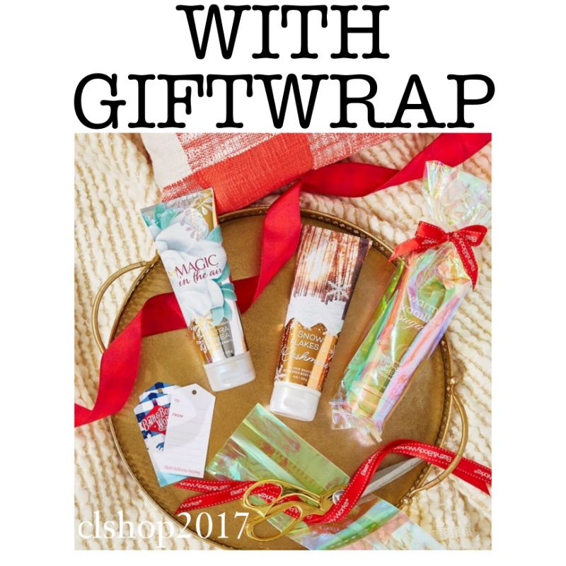 BATH &amp; BODY WORKS BBW BODY CREAM 24 HOURS MOISTURE 226 G WITH GIFTWRAP MIX