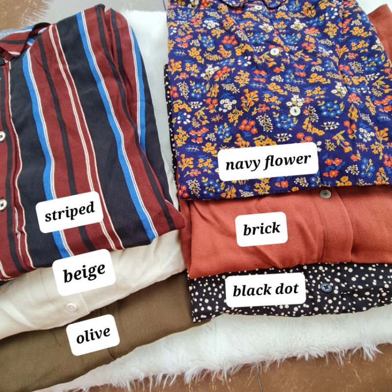 2254  - UNPEU Patterned Oversize Blouse | Blouse Wanita-3