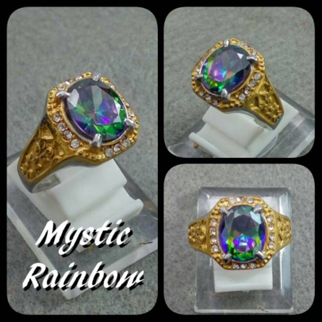 CINCIN PERMATA MYSTIC RAINBOW MEWAH BERKELAS