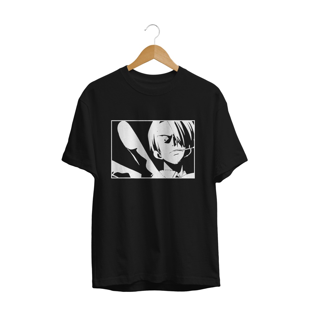 KAOS BAJU T-SHIRT SANJI SMOKING ONE PIECE PLASTISOL TERBARU