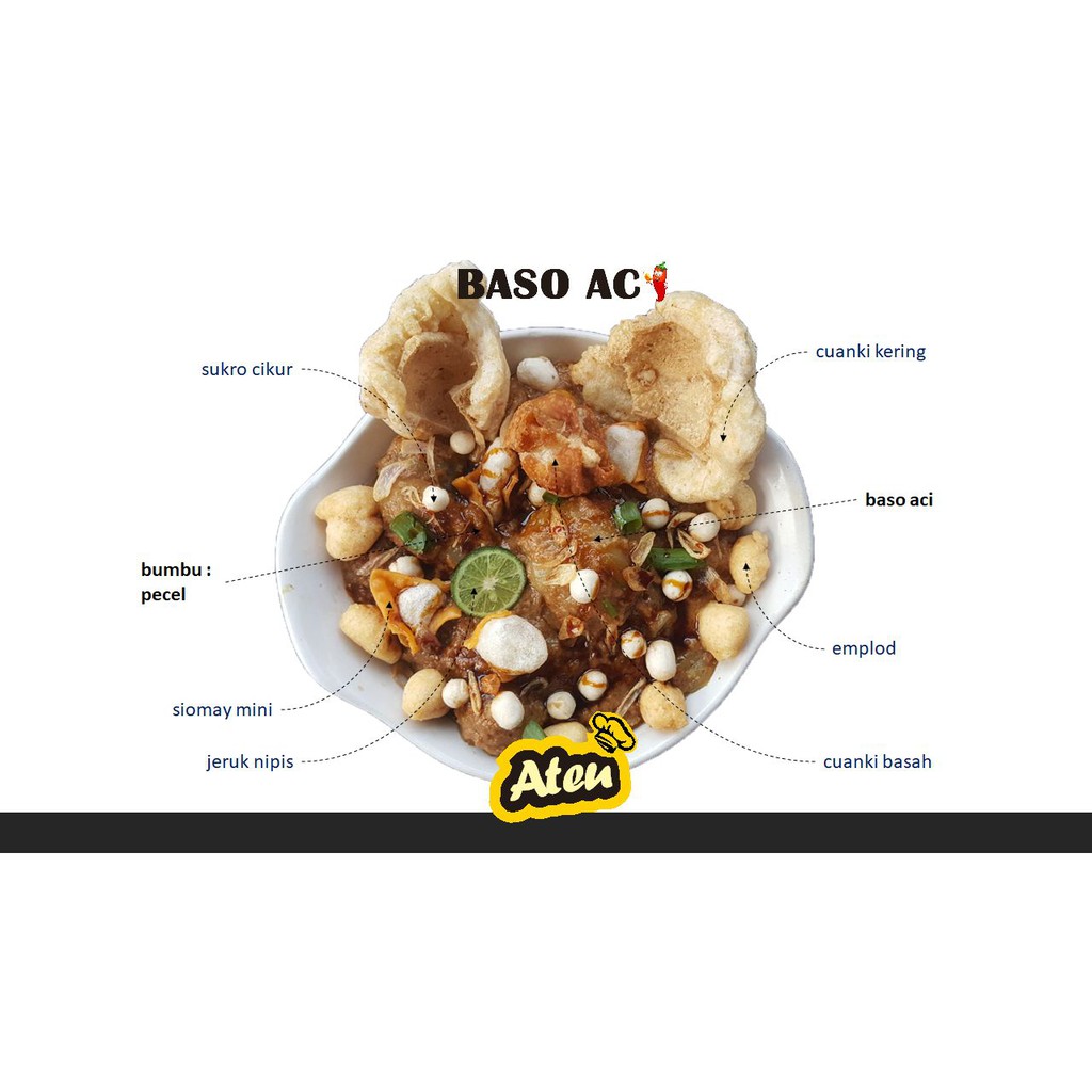 

baso aci ateu pecel