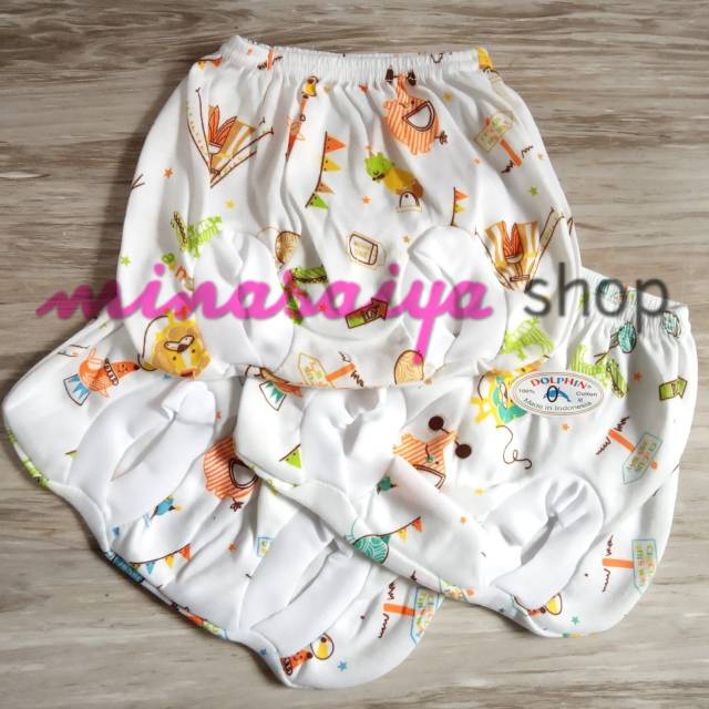 DOLPHIN 6 pcs Celana Pop Bayi SNI Uk. M - XL