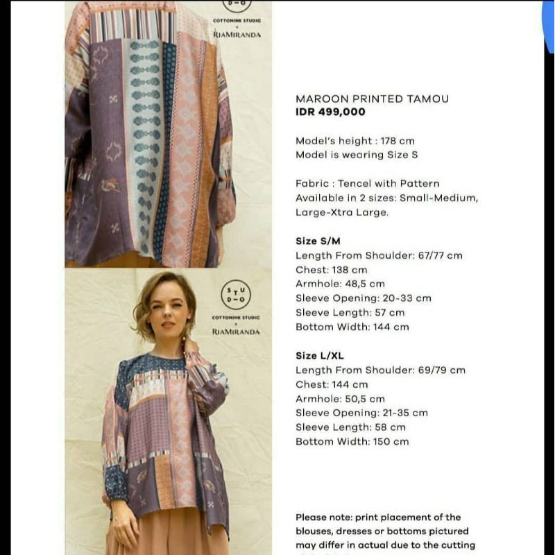 Maroon Printed Tamou By RMxCottoninkstudio