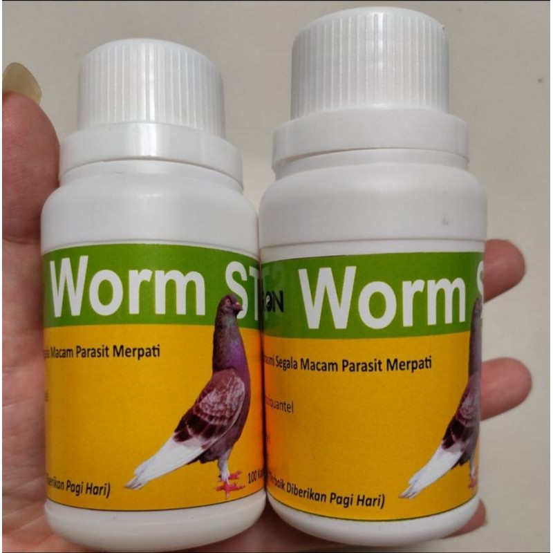 Worm stop merpati baron isi 100 butir