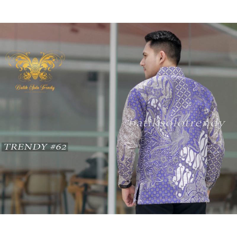 MOTIF 221 KEMEJA BATIK / BAJU BATIK LENGAN PANJANG KAIN HALUS MURAH LAPIS FURING