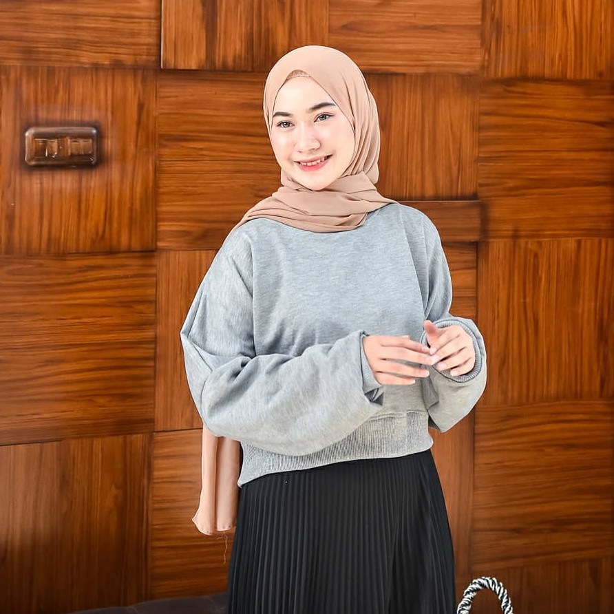 OVER SIZE CROPE WANITA - SWEATER WANITA TERBARU - ALLSIZE