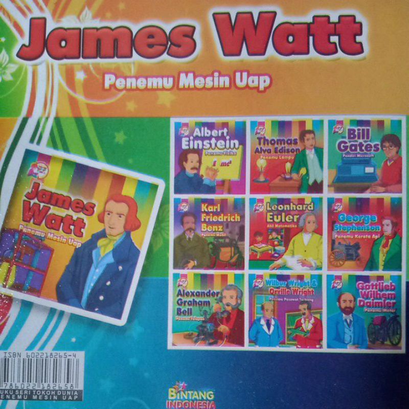 Buku Cerita Tokoh Penemu Mesin Uap James Watt