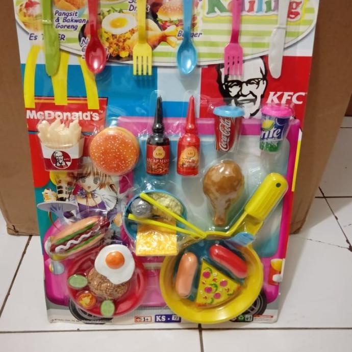 New Mainan Anak Kfc Set Mainan Masak Masakan Mainan Anak Cewek Mainan Mura